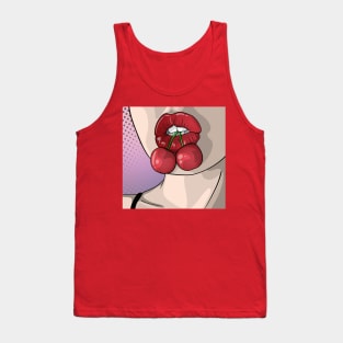 Cherries Pop Art Tank Top